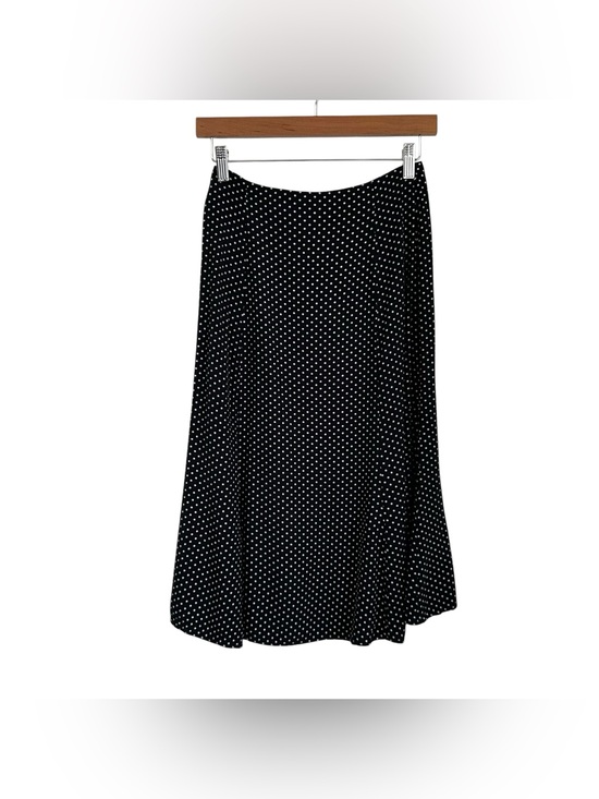 Reformation Dresses & Skirts - Reformation Womrns Bea A Line Polka Dot Midi Skirt Sz Small Black White Flowy